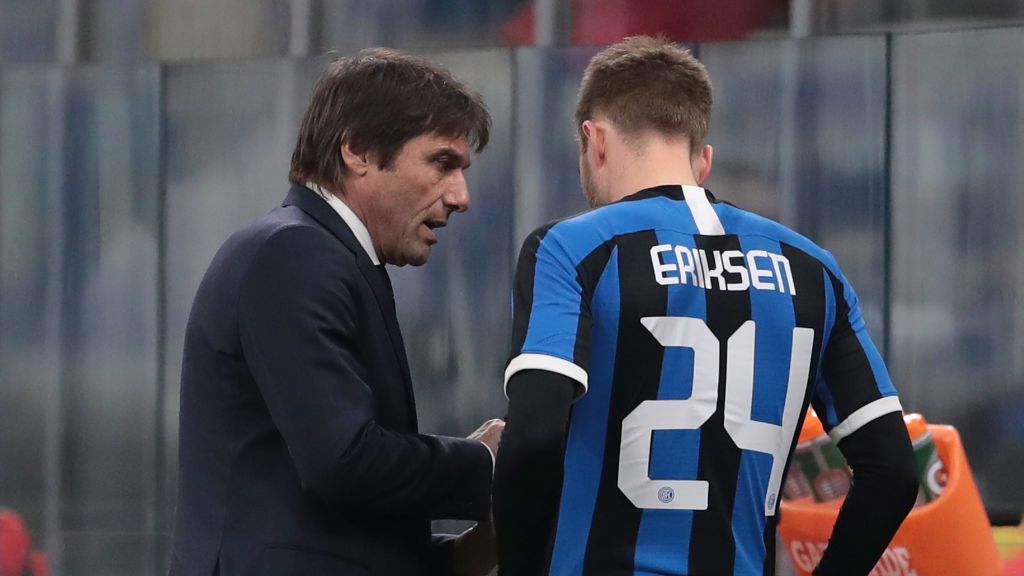 Getty Images / Emilio Andreoli / Na zdjęciu: Antonio Conte i Christian Eriksen