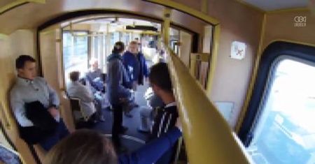 Kontroler krzyczał na pasażera