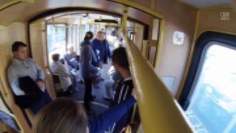 Kontroler krzyczał na pasażera