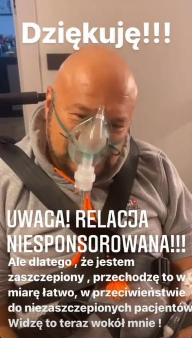 Piotr Gąsowski w szpitalu