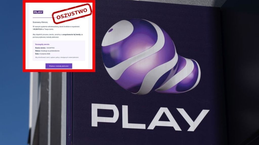 CERT Polska ostrzega - oszuści podszywają się pod Play