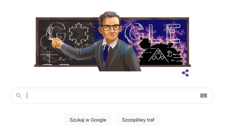 Mandelbrot w Google Doodle. Przeglądarka świętuje urodziny słynnego matematyka