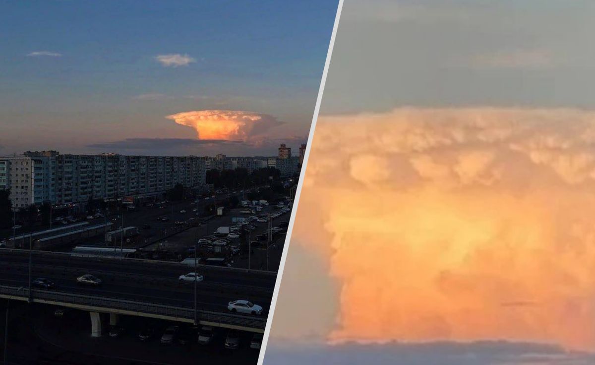 Chmura widziana w Rosji