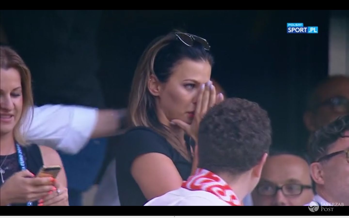 Łzy Ani Lewandowskiej po golu Roberta Lewandowskiego