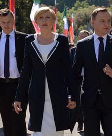 Uroczystości na Polskim Cmentarzu Wojennym na Monte Cassino