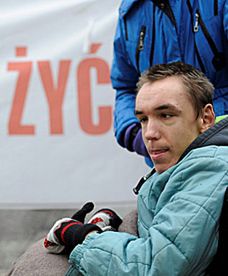 Protest rodziców niepełnosprawnych dzieci