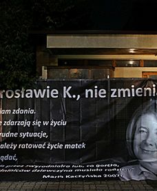 "Czarny protest" przed domem Jarosława Kaczyńskiego
