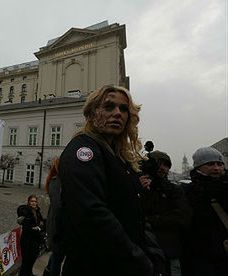 Protest przeciw GMO przed Pałacem Prezydenckim