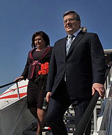Komorowski lata rejsowym samolotem