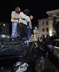 Zamieszki pod rosyjską ambasadą