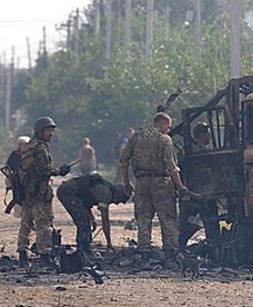 Prorosyjscy separatyści zaatakowali Nowoazowsk