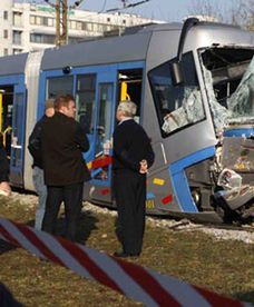 Groźny wypadek, zderzyły się tramwaje