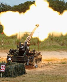 Ćwiczenia artyleryjskie na Tajwanie