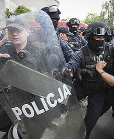 Interwencja policji w Poznaniu