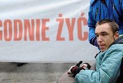 Protest rodziców niepełnosprawnych dzieci