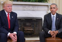 Donald Trump i Barack Obama w Białym Domu