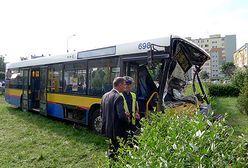 Wypadek autobusu w Płocku