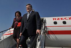 Komorowski lata rejsowym samolotem