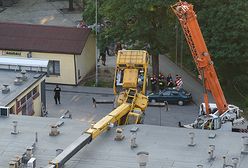 W Poznaniu przewrócił się dźwig