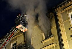 Pożar bloku w Przemyślu