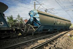 Wykolejenie pociągu we Wronkach