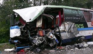 Zderzenie autobusu z cysterną koło Włocławka