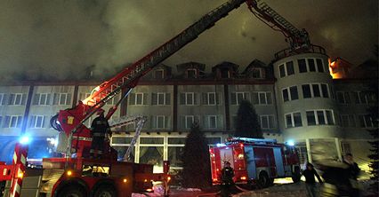 Pożar hotelu