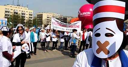 Milczący protest pielęgniarek