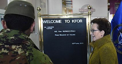 Premier Kopacz w Kosowie