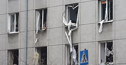 Budynek został uszkodzony