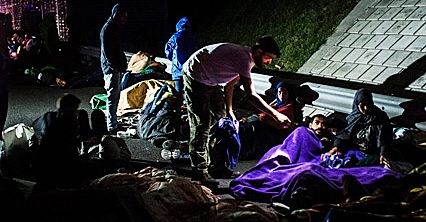 Marsz imigrantów na Budapeszt