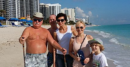 Wałęsa na urlopie w Miami