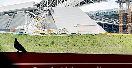 Zawaliła się część dachu stadionu w Sao Paulo