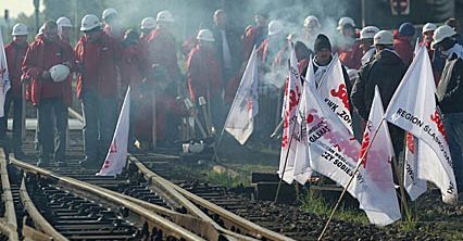 Górnicy zablokowali pociągi z rosyjskim węglem