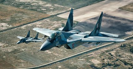 Polskie myśliwce MiG-29 nad Litwą