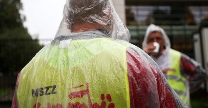 Drugi dzień protestów związkowców w Warszawie