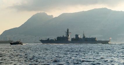 Brytyjskie okręty wojenne w Gibraltarze