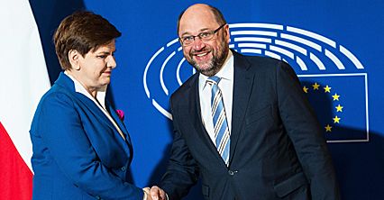 Beata Szydło w Strasburgu