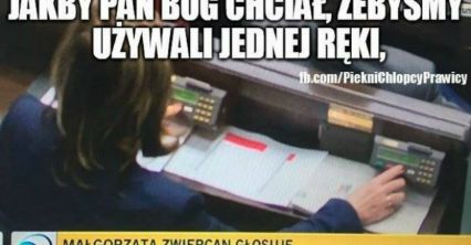 Internet nigdy nie wybacza, czyli internauci komentują głosowanie "na dwie ręce"