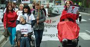 Protest rodziców niepełnosprawnych dzieci