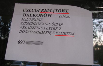 Śmieszne pomyłki i absurdalne tablice