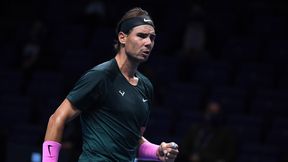Tenis. ATP Finals: Rafael Nadal po raz szósty pokonał Stefanosa Tsitsipasa. Hiszpan w półfinale