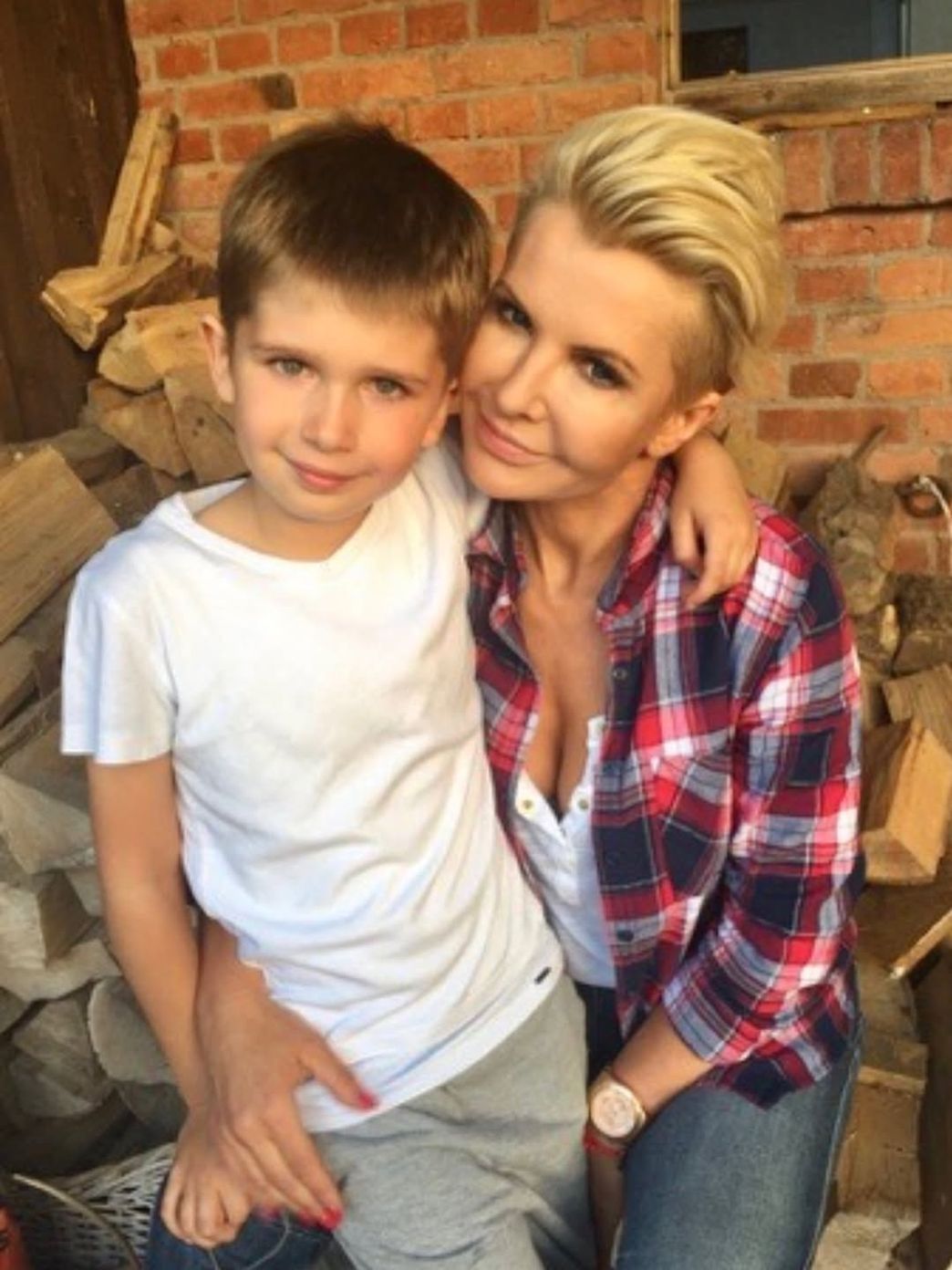 Joanna Racewicz i jej syn Igor