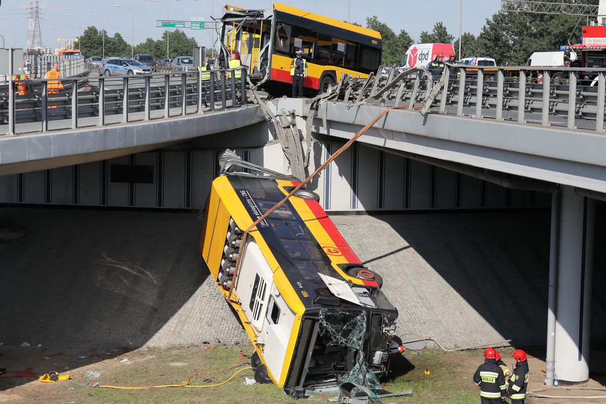 Wypadek autobusu w Warszawie. Jest akt oskarżenia dla kierowcy