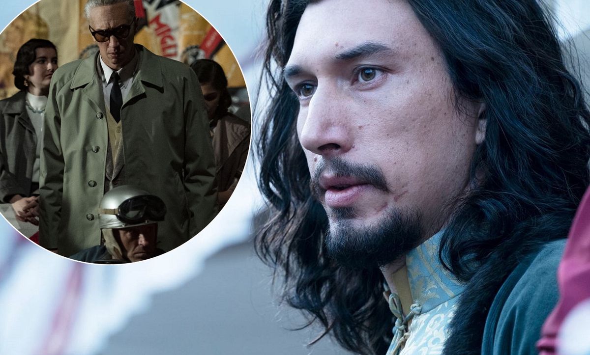 Adam Driver przeszedł metamorfozę do roli Enzo Ferrariego w filmie "Ferrari"