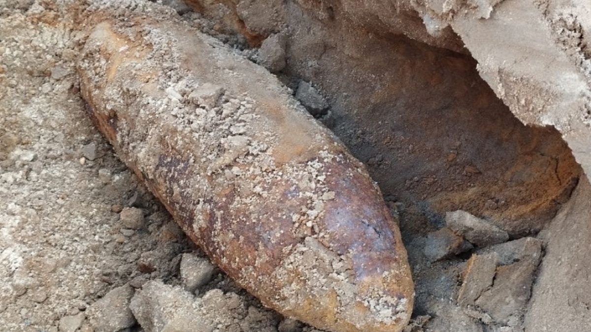 Niewybuch z II wojny światowej. Znalazcy czym prędzej wezwali policję