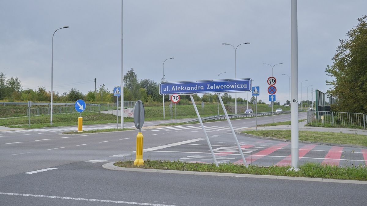 Skrzyżowanie ul. Zelwerowicza z ul. Bohaterów Września