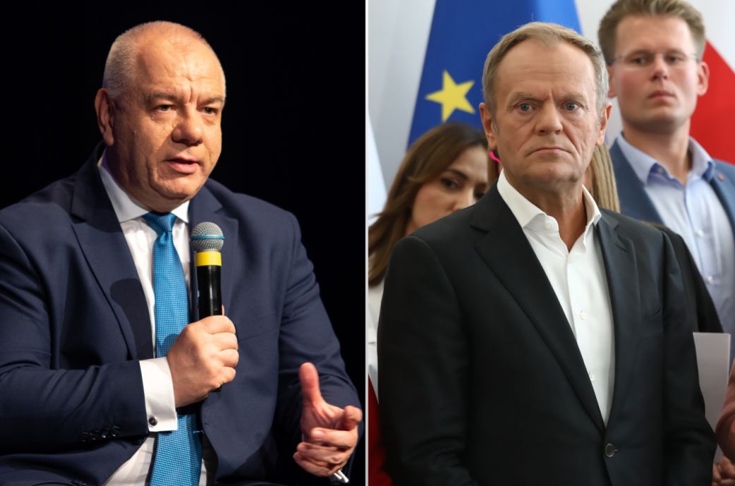 Jacek Sasin i Donald Tusk