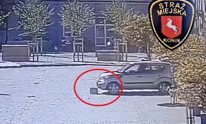 To nie fotomontaż. Strażnicy pokazali, co zrobił kierowca