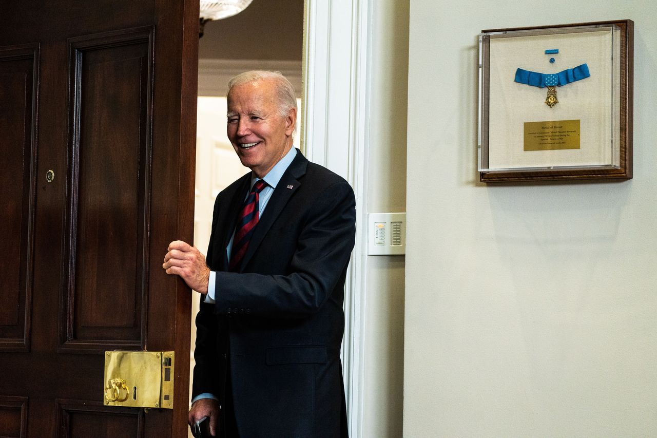 WASHINGTON, DC  October 4, 2023:

US President Joe Biden

(Photo by Demetrius Freeman/The Washington Post via Getty Images)